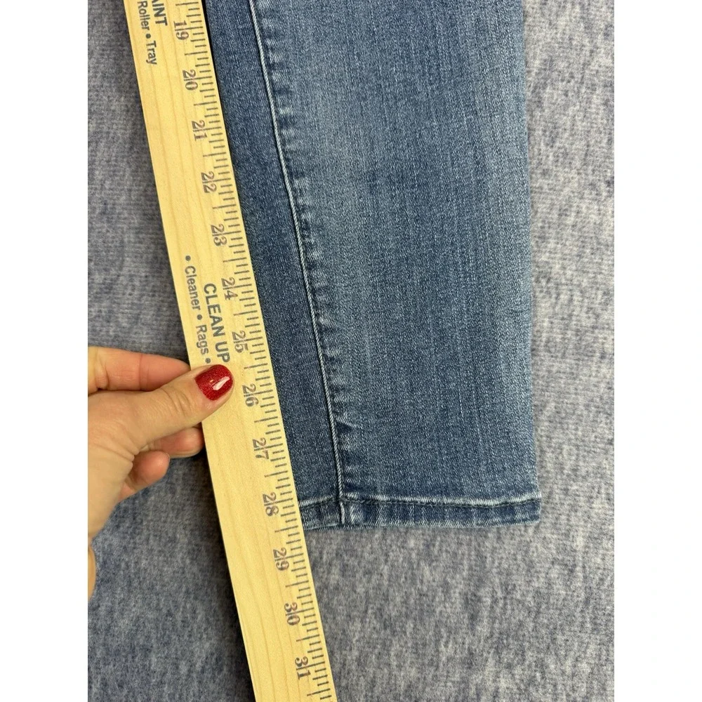 Kut From The Kloth High Rise Toothpick Skinnny Size 6 Whiskered Medium Wash Jean